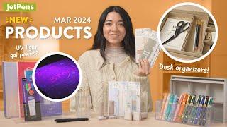 NEW Stationery from March 2024  Stamps UV Gel Pens and Desk Organizers 