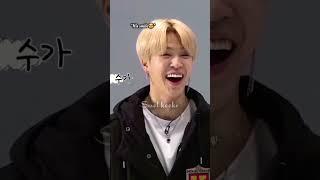 Yoongis proud smile when flower fall in front of Jimin️.....and Jimins reaction