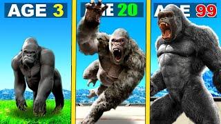 Surviving 99 YEARS As KING KONG In GTA 5  #gta5v