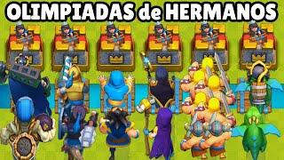 OLIMPIADAS de HERMANOS  CUAL ES EL MEJOR DÚO de HERMANOS  CLASH ROYALE