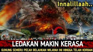 BENCANA HARI INILEDAKAN MAKIN KERASADETIK² GUNUNG SEMERU MUNTAH BRUTAL BEGINI.