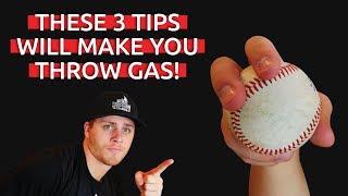 How To 3 Tips To Throw Faster  Baseball Throwing Tips