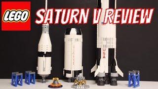 LEGO Saturn V Unboxing Speed Build & Review - LEGO Ideas #17 21309