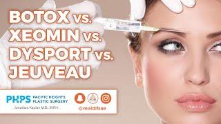 Botox vs Xeomin vs Dysport vs Jeuveau  Pacific Heights Plastic Surgery