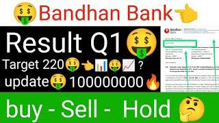 Bandhan Bank stock latest update Bandhan Bank share latest analysis  Bandhan Bank Result Q1 update