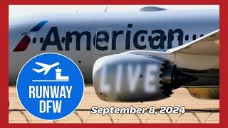 LIVE DFW Airport reverse ↩️ flow action - September 8 2024