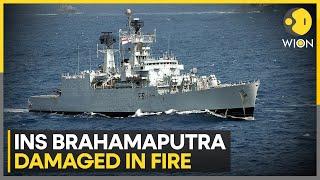 India INS Brahmaputra damaged in fire search for one missing sailor underway  WION