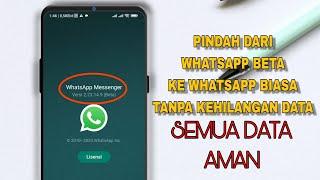 Cara berpindah dari whatsApp beta ke WhatsApp biasa tanpa kehilangan data