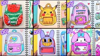 Backpack Paper Diy Compilation #tocaboca #asmr #schoolbag #diy