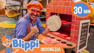 Apa saja Pekerjaan Ayah dan Ibu Kita?  Blippi Bahasa Indonesia - Video Anak  Petualangan Blippi