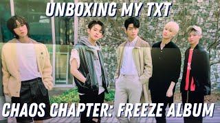 UNBOXING MY TXT THE CHAOS CHAPTER FREEZE ALBUM  Cheenie Franciaco