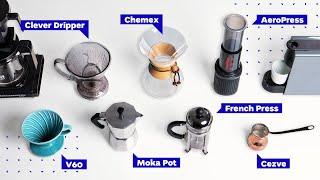 Coffee Brewing Methods French Press vs Pour Over vs AeroPress and more