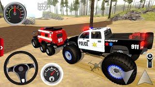 Juegos De Carros - Police car Fire Truck Xtreme Off-Road #1 - Offroad Outlaws Android Gameplays