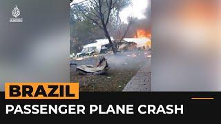 Plane with 62 on board crashes in Brazil  AJ #Shorts