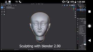 Sculpting with blender 2 90