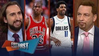 Celtics challenge Jordan’s Bulls Heat Big 3 & Kyrie Top 10 Wingman Ever?  NBA  FIRST THINGS FIRST