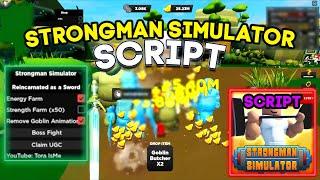 Strongman Simulator Script  Hack  Auto Farm Energy Farm Strength Farm *2024*