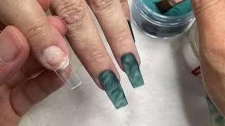 Acrylic Marble For Beginners  Nails Art  Nail Tutorial 