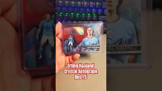 Erling Haaland Crystal Autograph Red 5｜2022-23 Topps Crystal Premium UEFA Champion League Soccer｜