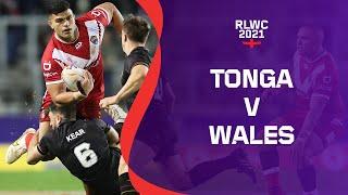 Tonga play Wales in Round 2 in Group D  RLWC2021 Cazoo Match Highlights