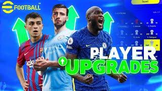 eFootball 22  OFFICIAL PLAYER RATINGS UPGRADES  FT. Kante Benzema Pedri..etc