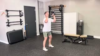 Bottoms Up Kettlebell Goblet Squat single arm