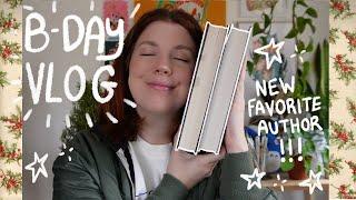 Birthday Vlog new favorite author and series Christmas Market Book haul