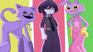 THE PURPLE TRIO MEME  Catnap Jax William Afton  Gacha Life 2 Edit