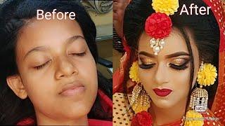 Holud Bridal Makeup  Nadias Makeover  Tutorial 