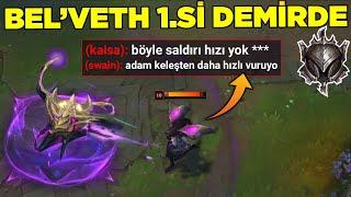 DEMİRLER ÇILDIRDI BELVETH DÜNYA 1.Sİ DEMİRDE OYNARSA NE OLUR? League of legends Belveth oynanış