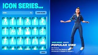 ALL ICON SERIES DANCE & EMOTES IN FORTNITE