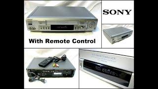 Sony SLV-EZ70 6-Head Hifi Stereo VHS VCR Recorder Player with Remote Control