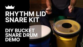 Make Your Own Snare Drum with a Bucket Rhythm Lid Snare Kit - Product Demo  Remo