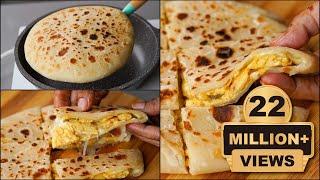 Egg Cheese Paratha Recipe  Cheese Stuffing Paratha  Egg Cheese Bread Recipe  NOven Foods