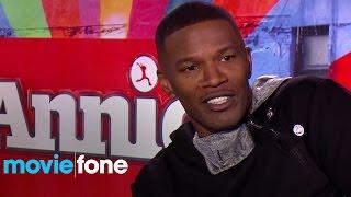 Annie  Rose Byrne Quvenzhané Wallis & Jamie Foxx Interview