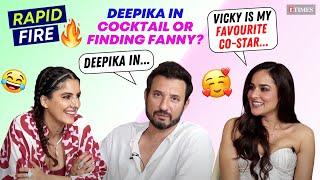 Homi Adajania Angira Dhar & Isha Talwars RAPID FIRE On Deepika Padukone Vicky Kaushal & More