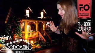 Wood Cabin - ein beleuchtetes Klemmbaustein-Set aus Gobricks Steinen von der Funwhole
