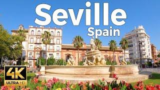 Seville Spain Walking Tour 4k Ultra HD 60fps – With Captions