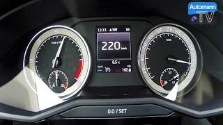 2016 Skoda Superb 2.0 TDI 190hp - 0-222 kmh acceleration 60FPS