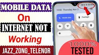 mobile data on but internet not working  how to fix mobile data not working android