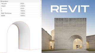 Revit Tutorial Double Arched Wall Opening