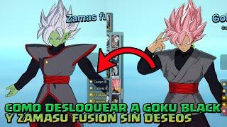 COMO DESBLOQUEAR A BLACK GOKU Y ZAMUSU FUSIÓN SIN DESEOS EN DRAGON BALL SPAKING ZERO