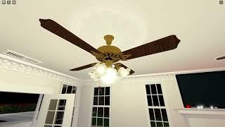 Updated Tour On The Roblox Ceiling Fans In a Mansion