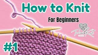 How to Knit The Knit Stitch for Beginners  The Garter Stitch  PassioKnit Kelsie