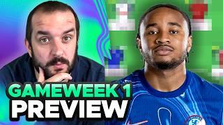 IS NKUNKU OVERHYPED?  FPL GAMEWEEK 1 PREVIEW  Fantasy Premier League Tips 202425