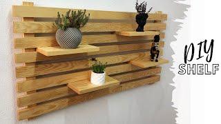 HOW TO MAKE A PLANT STANDSHELF  DIY WOODEN SHELF  MAKING A WOOD PLANT SHELF AHŞAP ÇİÇEKLİK YAPIMI