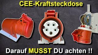 400V CEE Kraftsteckdose richtig anschließen Drehstrom + wichtige Tipps + Drehfeld messen