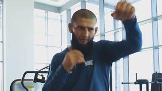 Khamzat Chimaev last training before Kamaru Usman fight.