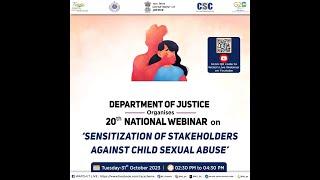 DoJ organises 20th National Webinar on Sensitisation of Stakeholders Against Child Sexual Abuse