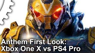 4K Anthem Console First Look Xbox One X PS4 Pro Head-To-Head